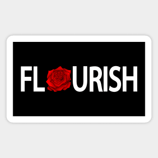 Flourish Flourishing typography design Magnet